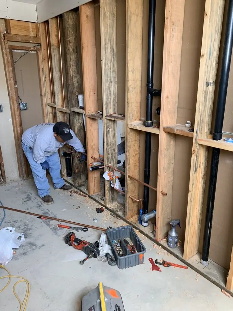 Commercial rough-in plumbing for Water Heater Replacement in Merrifield